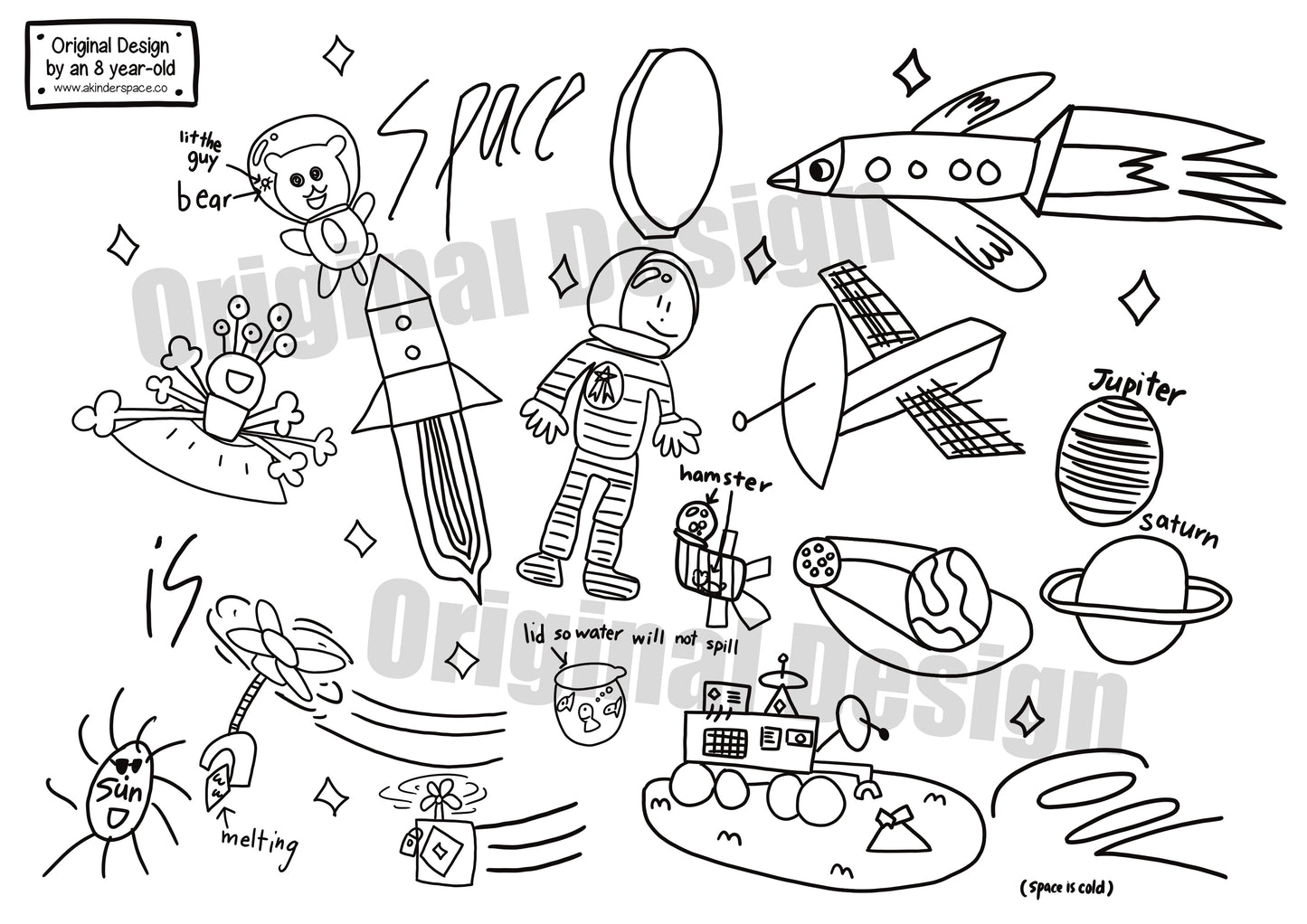 Colour Sheet - Space is Cool