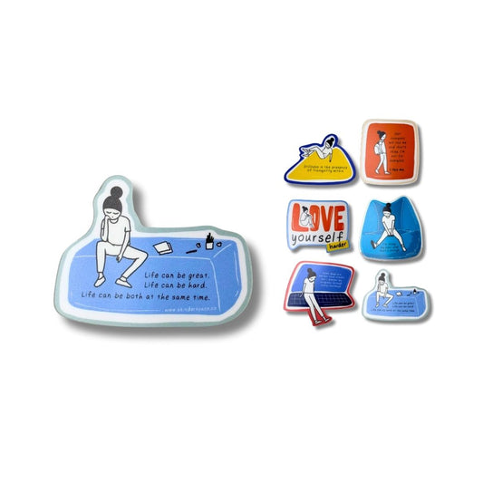 Love Yourself Harder | 6 piece Sticker Pack