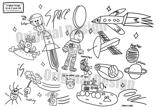 Colour Sheet - Space is Cool