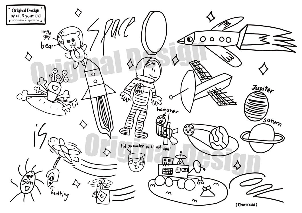 Colour Sheet - Space is Cool