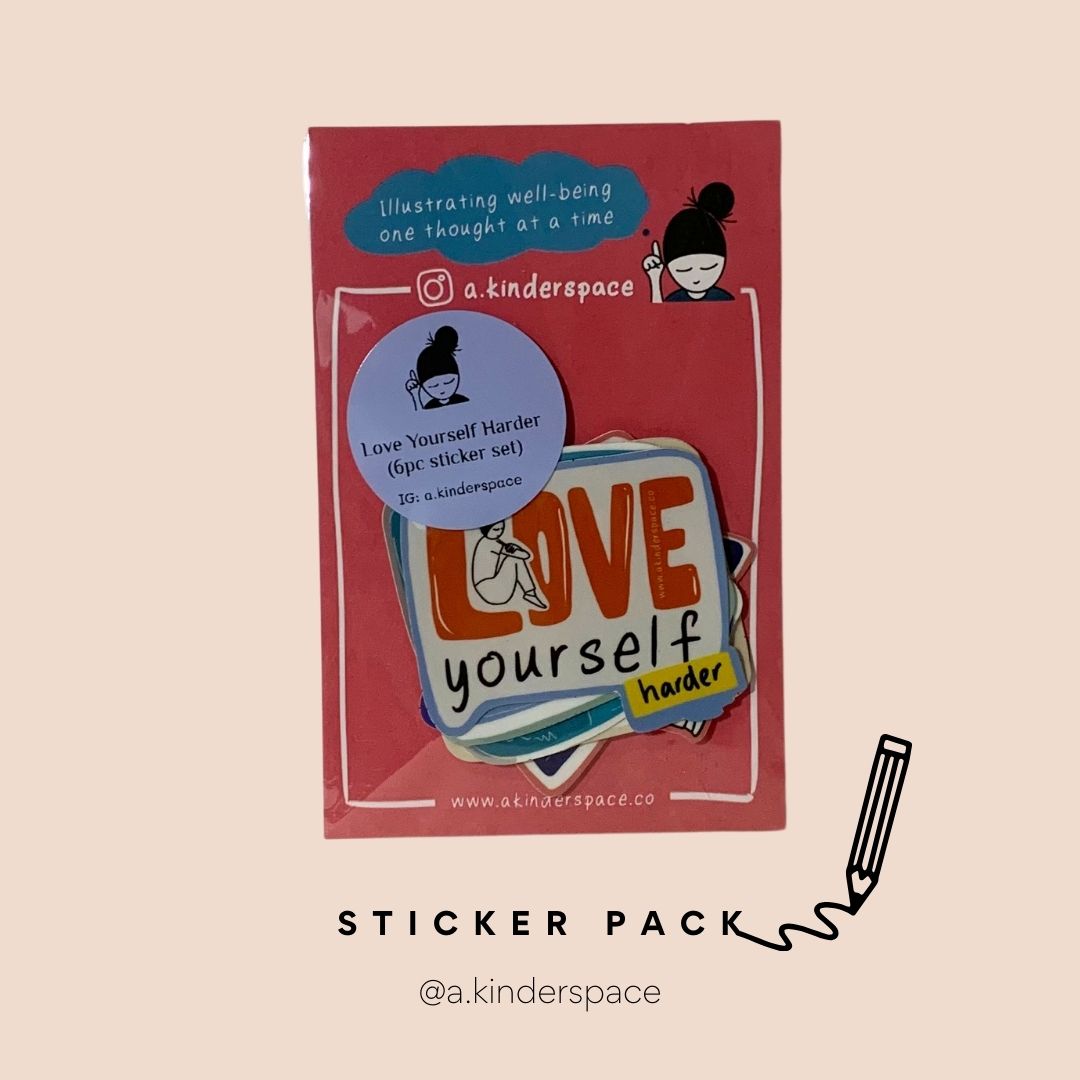 Love Yourself Harder | 6 piece Sticker Pack