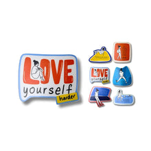 Load image into Gallery viewer, Love Yourself Harder | 6 piece Sticker Pack
