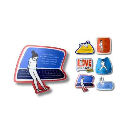Love Yourself Harder | 6 piece Sticker Pack