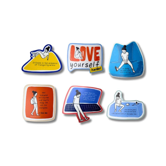 Love Yourself Harder | 6 piece Sticker Pack