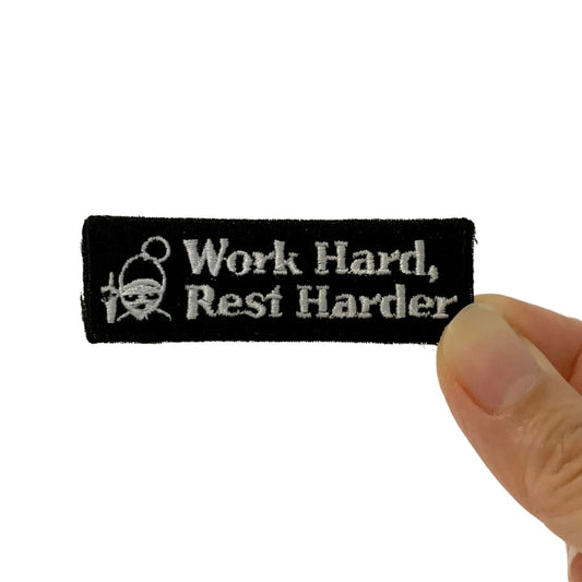 Work Hard, Rest Harder | Iron-on Patch