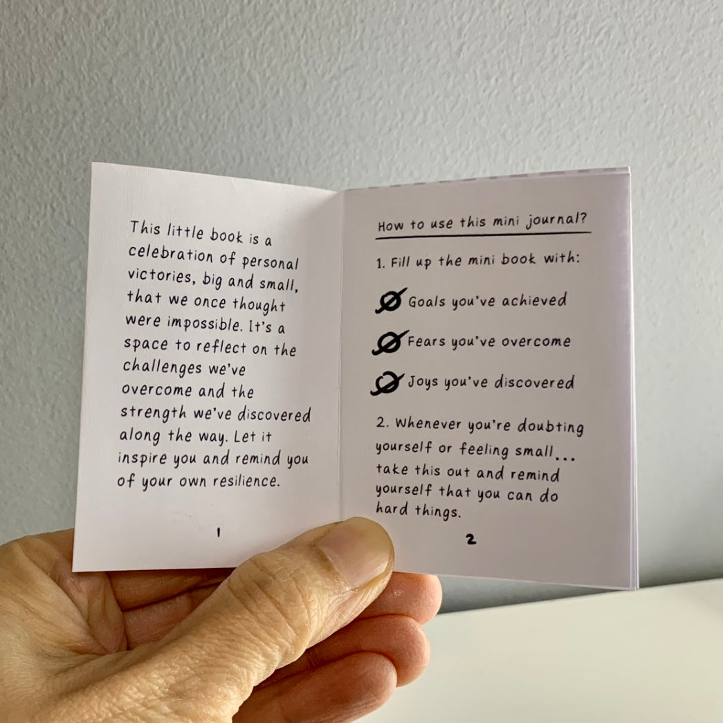 *FREE* Printable Mini Book | Mini Journal of Winning Moments | Digital Download