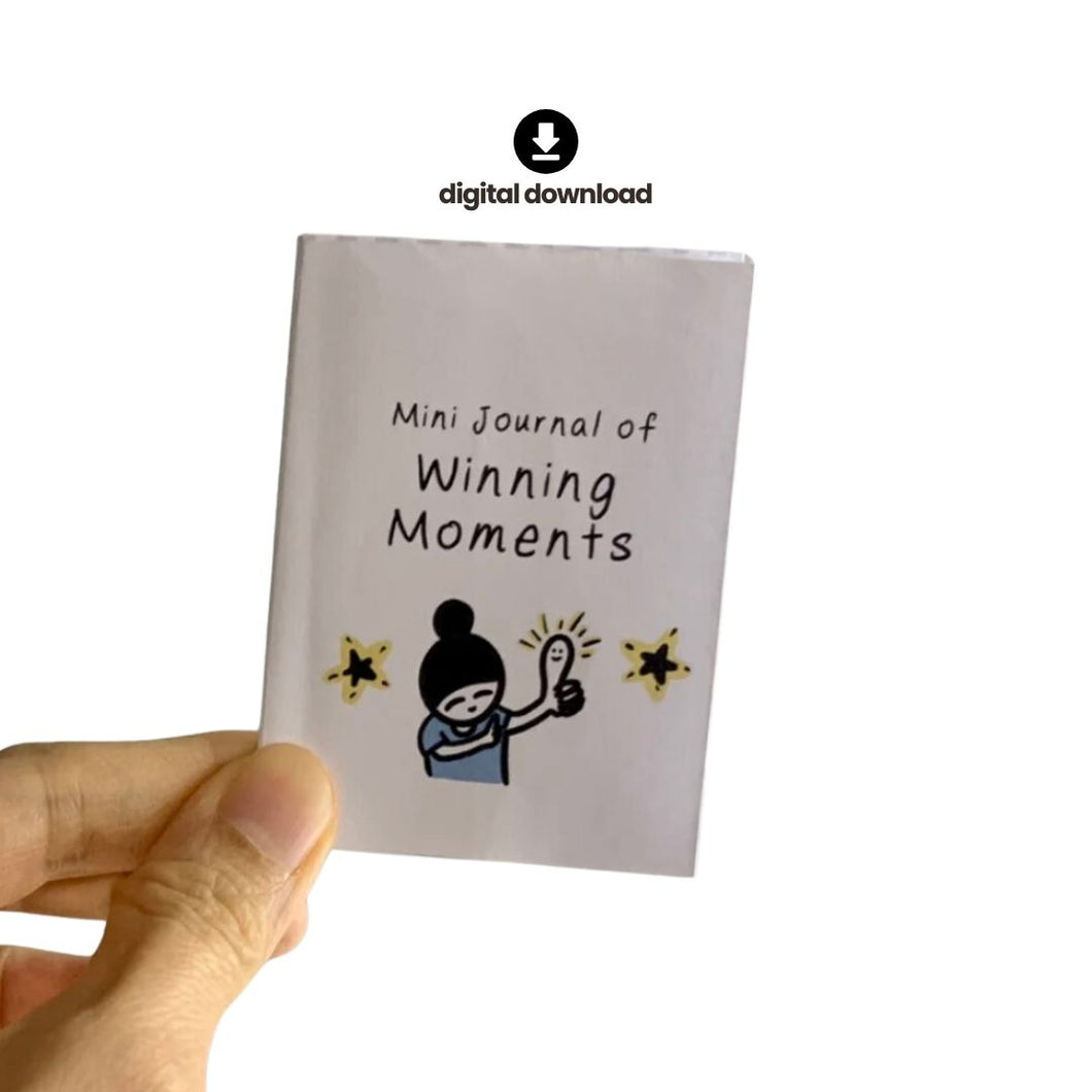 *FREE* Printable Mini Book | Mini Journal of Winning Moments | Digital Download