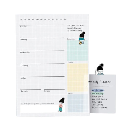 Do Less, Live More | 60 Sheets Weekly Planner